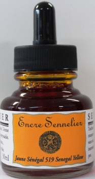 Sennelier ink  30 ml (100 ml=20,90 €)519 yellow senegal